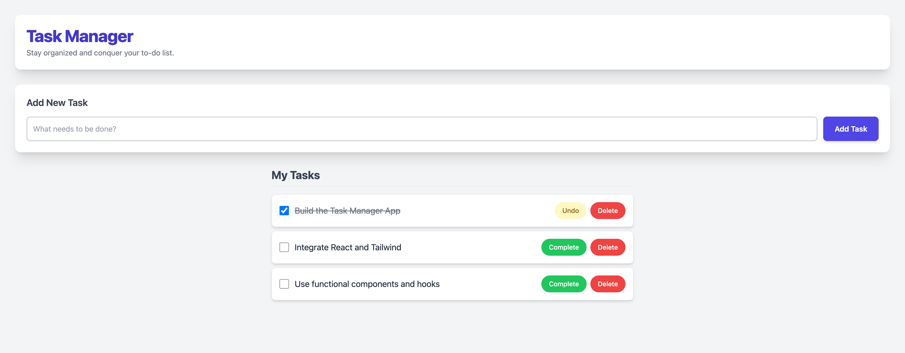 E4B Task Manager Demo
