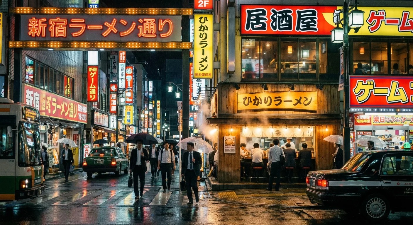 AI-generated Tokyo street